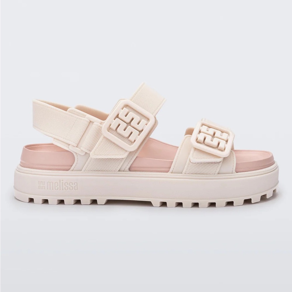 Melissa Beige + Pink Platform Sandal